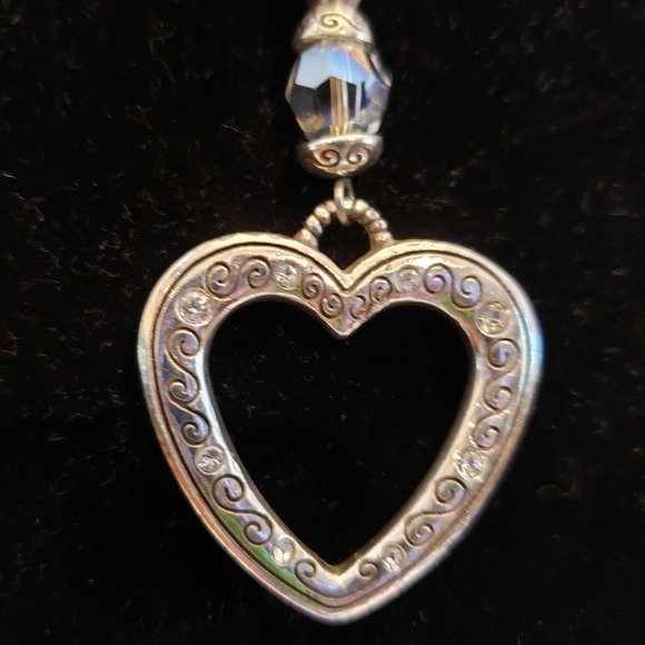 Brighton Heartland pendent necklace heart with crystals reversible - Picture 1 of 6
